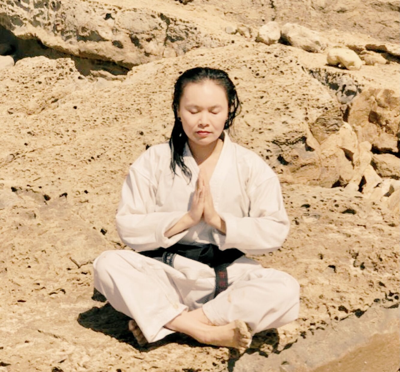 Sheryn Gung follows and teaches in the style of Budō, ‘Martial Way’, where the emphasis is on personal growth through karate.